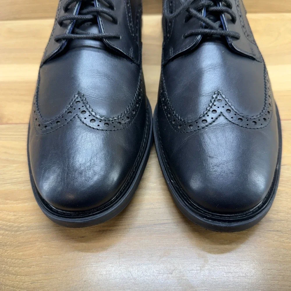 Cole Haan Grand Evolution Wingtip Oxford Men 11.5M Black Leather Business Casual